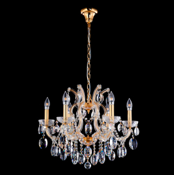 Люстра Crystal Lux HOLLYWOOD SP6 GOLD