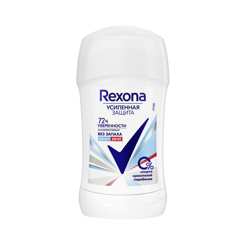 Rexona дезодорант стик женский Без запаха 40 мл.