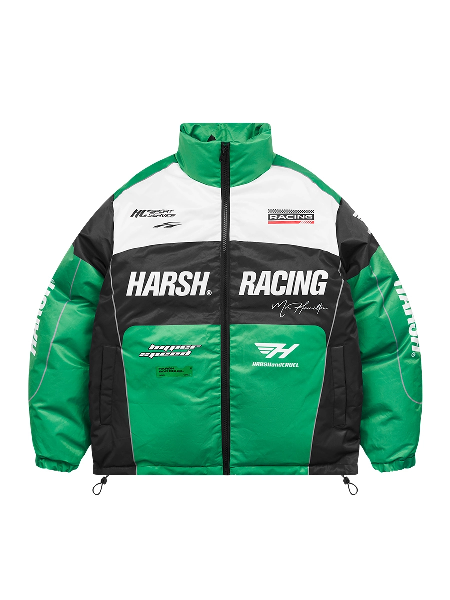 Пуховик HARSHandCRUEL "Racing" Puffer Jacket