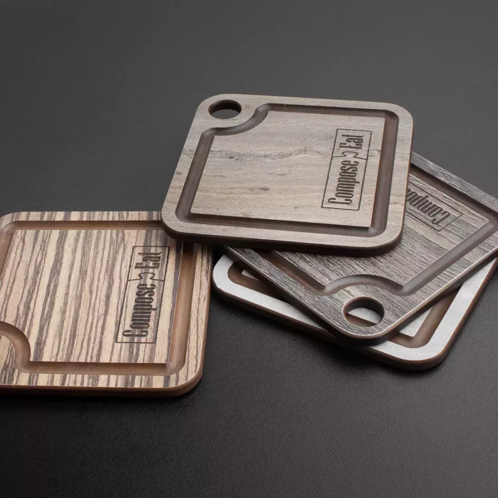 Подставка для кухонных аксессуаров 10х10см ComposeEat ProFashion травертин капучино