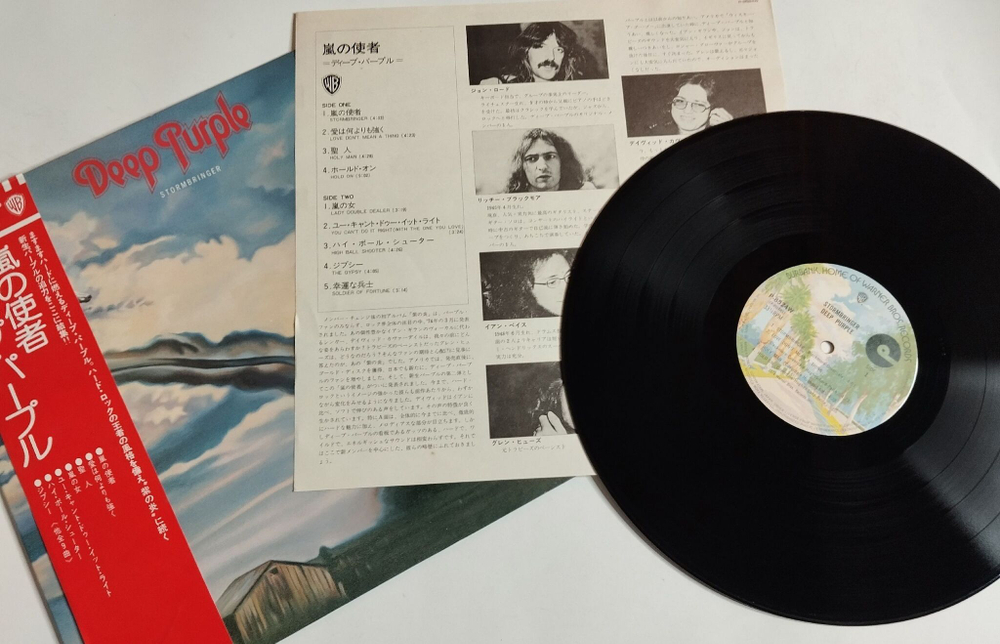 Винтажная виниловая пластинка LP Deep Purple Stormbringer (Japan 1974) (Obi)