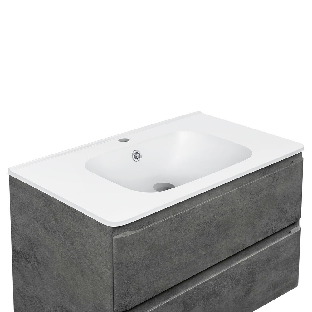 Раковина Vincea VCB-2VP800W из искусственного камня, цвет белый