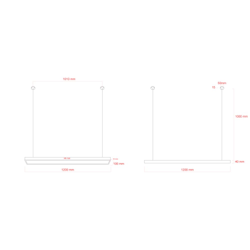 Светильник LED ЭРА Geometria SPO-115-W-40K-036 Block 36Вт 4000K 3200Лм IP40 1200*100*50 белый подвесной драйвер внутри | Декоративные светильники Geometria