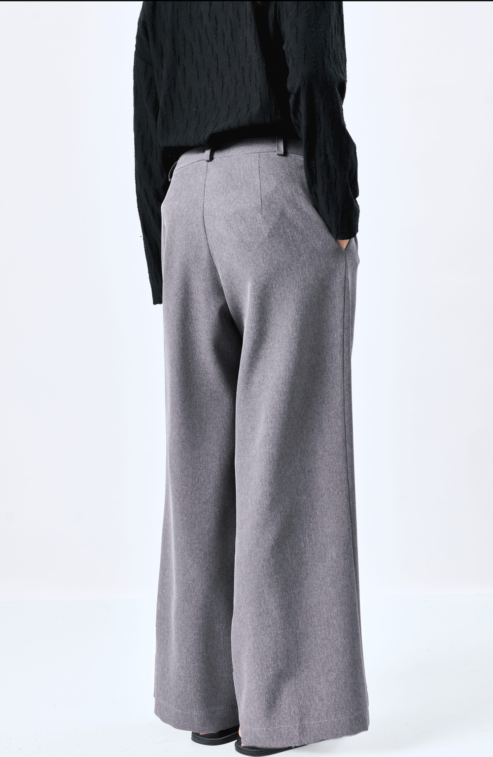 Брюки 1226 серый меланж