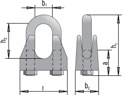 Зажим 3 мм для троса 10 шт, крепление для троса из оцинкованной стали