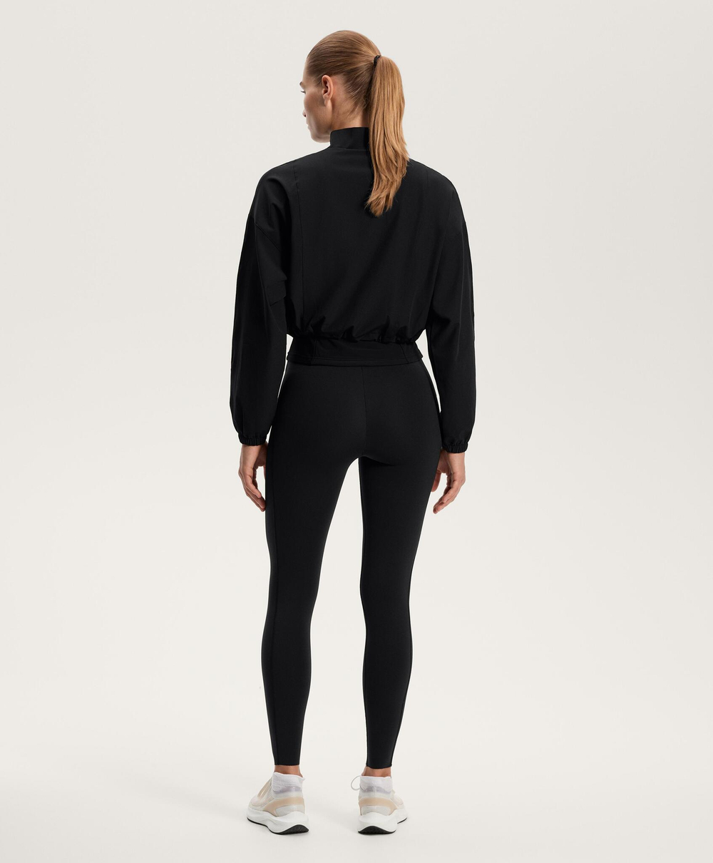 Oysho Техническая куртка с длинными рукавами, черный