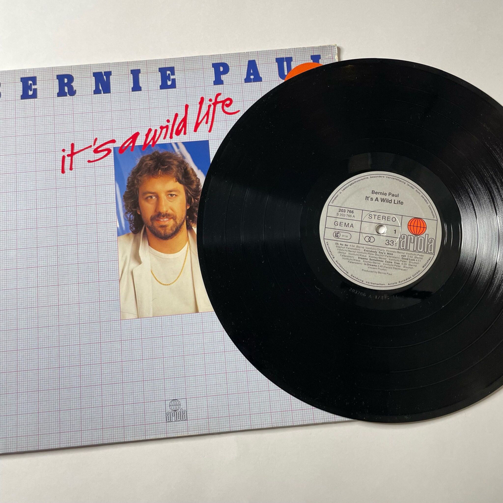 Винтажная виниловая пластинка LP Bernie Paul It's A Wild Life (Germany 1981)