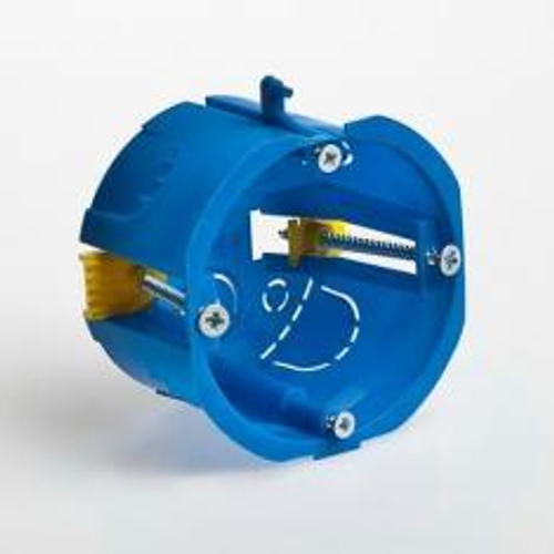 Коробка установочная для полых стен d68(100) синяя