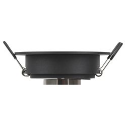 Встраиваемый светильник алюминиевый ЭРА KL84 BK MR16/GU5.3 черный | Алюминиевые встраиваемые светильники