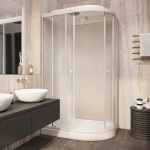 Душевая кабина Parly Effect EF1231R, ABS-пластик, серая, 120x80 см, правая