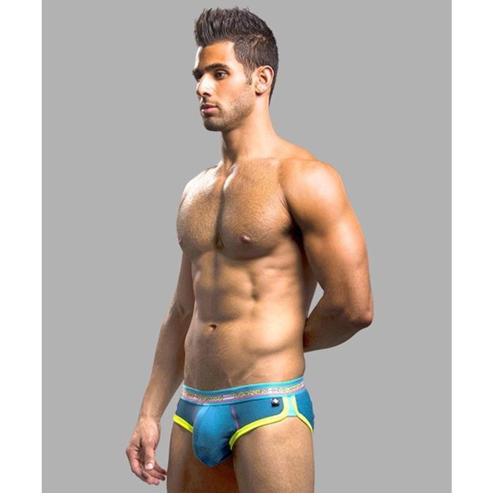 Мужские трусы брифы изумрудные Andrew Christian  AC9610