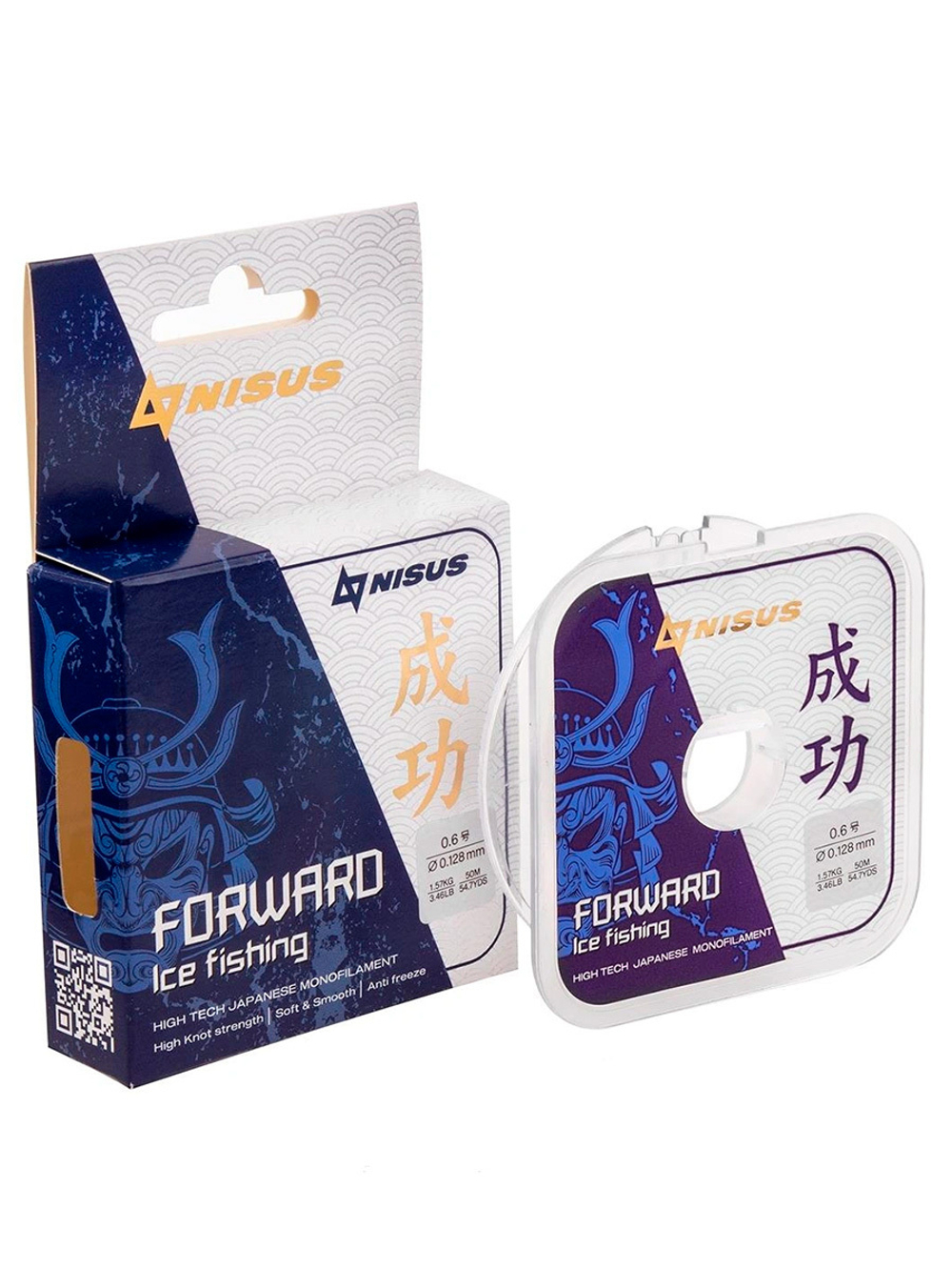 Леска для рыбалки Nisus FORWARD ICE FISHING Nylon Transparent 0,074mm/50m (N-FIF-0.074-50)