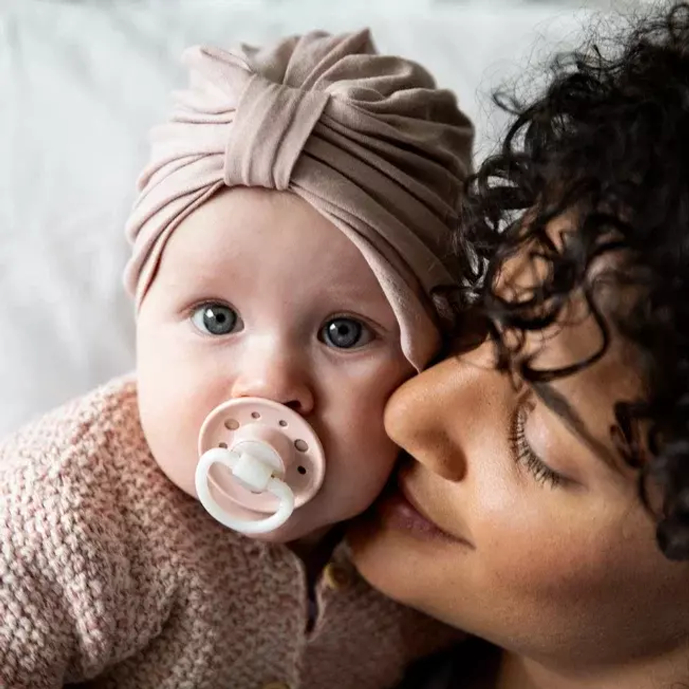 Пустышка латексная NIP "Cherry" 2 шт. для девочек, красный/розовый, размер 2