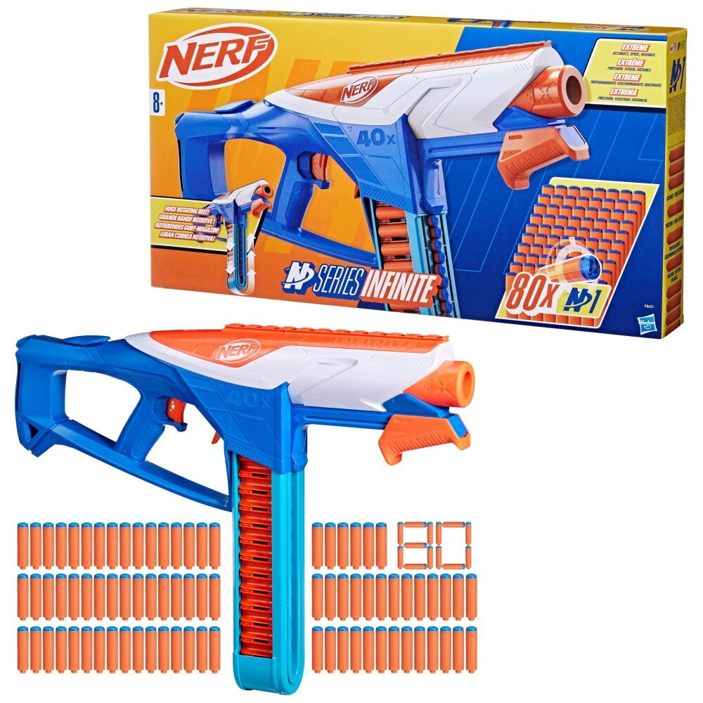 Hasbro Nerf N Series - Бесконечная пусковая установка бластера + стрелы F8631 / артикул   F8631  / GTIN 5010996254740
