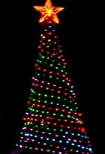 Уличная гирлянда "Цветной Каскад GT" 24В - для елок от 3 до 12 м