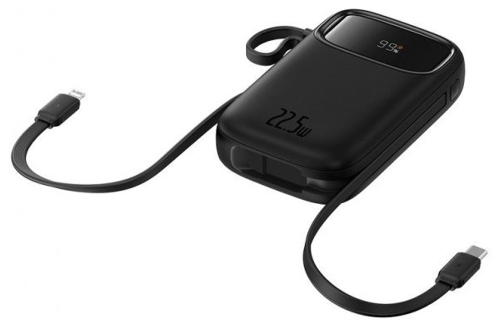 Внешний аккумулятор Baseus Qpow2 Dual-Cable 2C+L+U 22.5W P10055002113-00 20000 мАч черный
