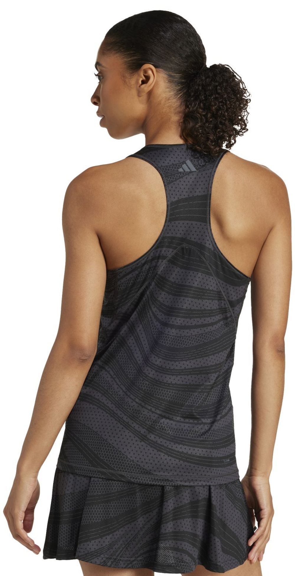Женский топ теннисный Adidas Club Tennis Climacool Graphic Tank - черный