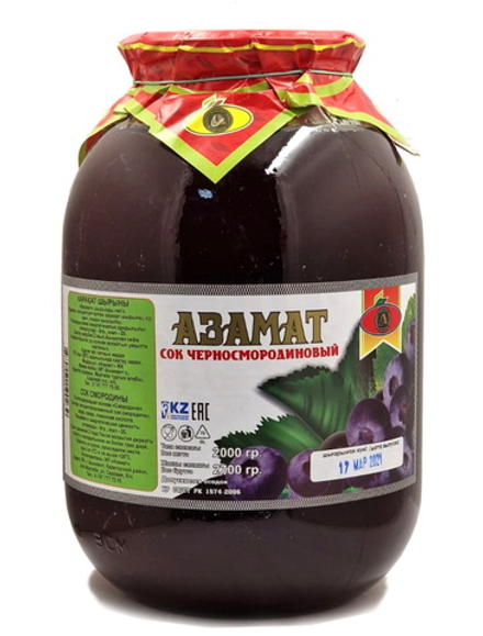 Сок Черносмородиновый 2л. Азамат