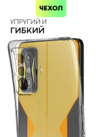 Чехол BROSCORP для Poco F4 GT оптом (арт. XM-PF4GT-TPU-01-TRANSPARENT)