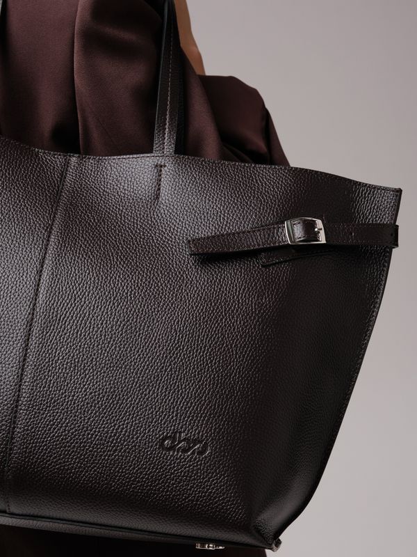 Женская кожаная сумка DBR 31170 темно-коричневый