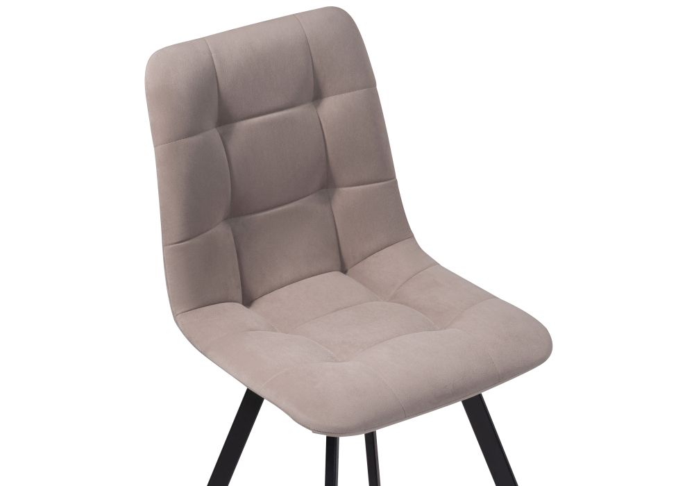 Стул на металлокаркасе Чилли черный / латте