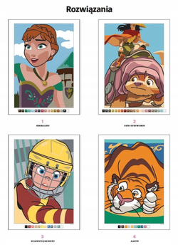 Раскраска по номерам Coloriages mystres Disney - официальное польское издание. Дети и взрослые.