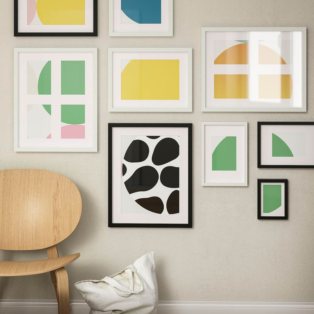 IKEA RÖDALM  (ИКЕА РÖДАЛМ)  -  Фоторамка для 4 фотографий, белая, 40x50 см