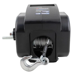 Лебедка электрическая автомобильная 12В, 300W, 900кг (крепление за ''фаркоп'', стальной трос-10м) Forsage F-TRC9202 BIG