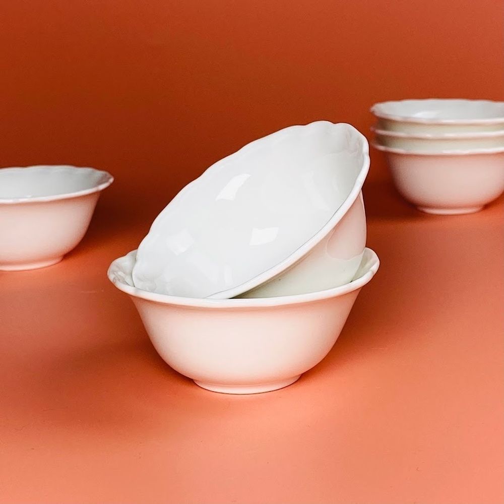 Lenardi 133-448 Набор из 6 розеток 9,5x4.5см ШАРМЕЛЬ в под.уп.(х24)Фарфор