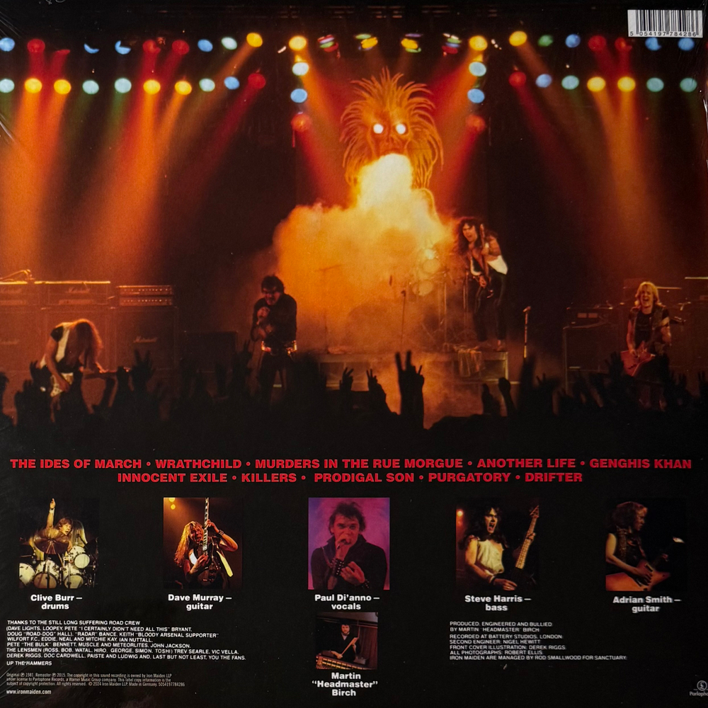 Виниловая пластинка Iron Maiden ‎– Killers LP