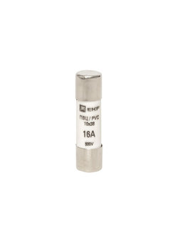 Вставка плавкая цилиндрическая ПВЦ 10х38 16А EKF pvc-10x38-16
