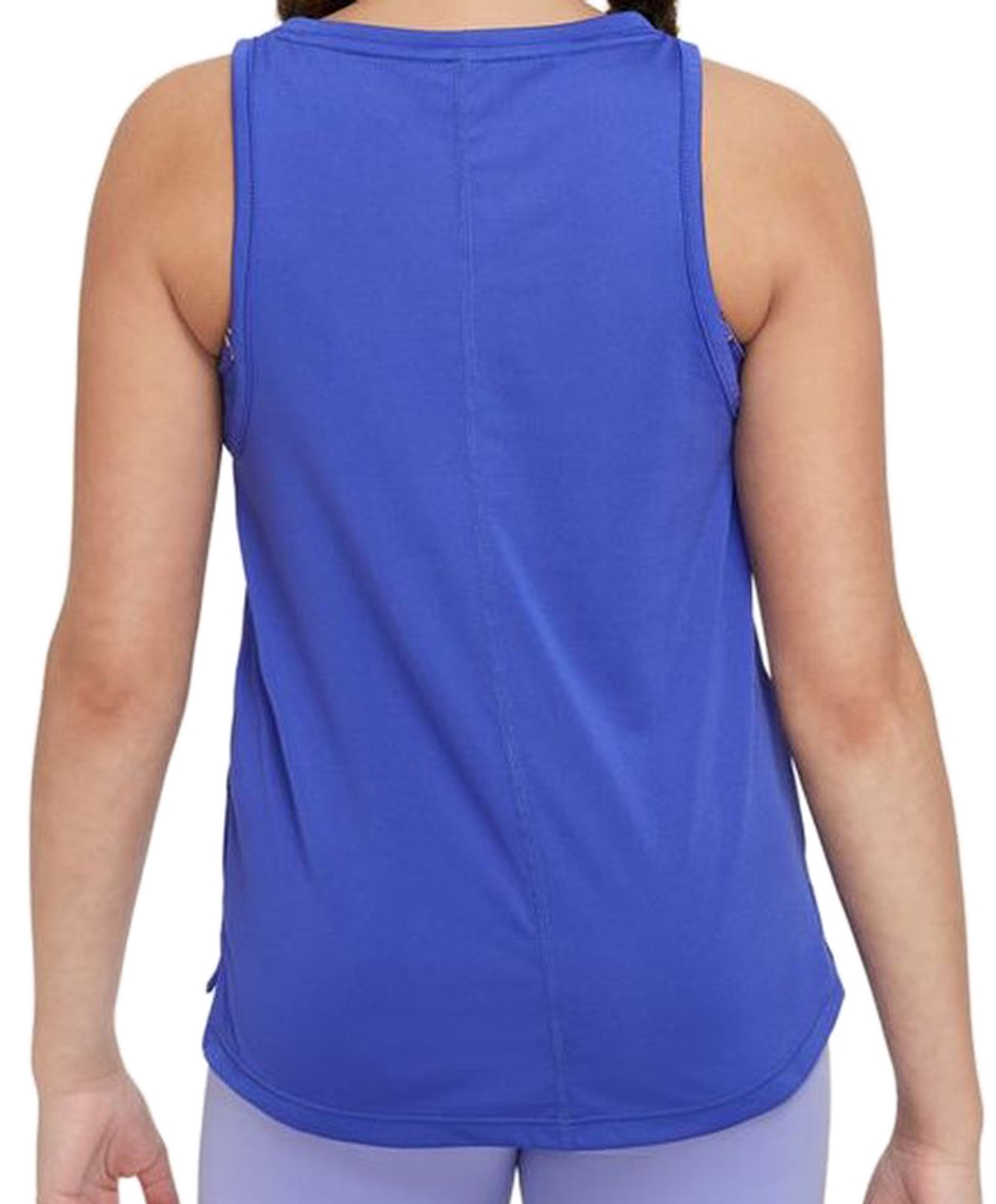 Футболка для девочки теннисная Nike Dri-Fit One Training Tank - lapis/light thistle
