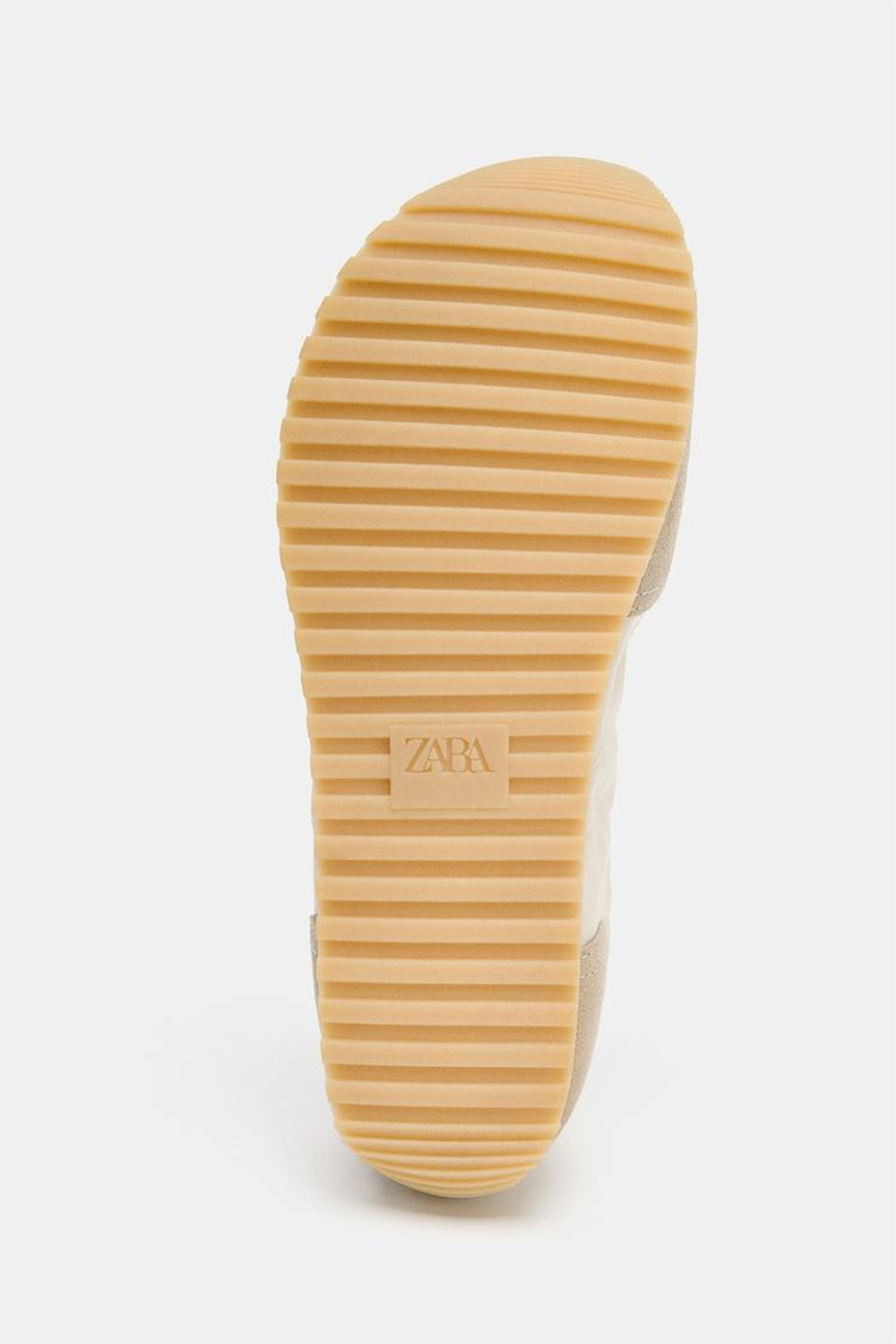 ZARA КРОССОВКИ BAREFOOT ИЗ РАЗНЫХ МАТЕРИАЛОВ, ПЕСОЧНО-КОРИЧНЕВЫЙ