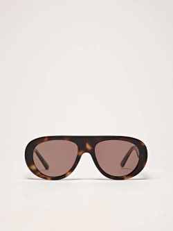 Massimo Dutti Солнцезащитные очки в овальной оправе, коричневый