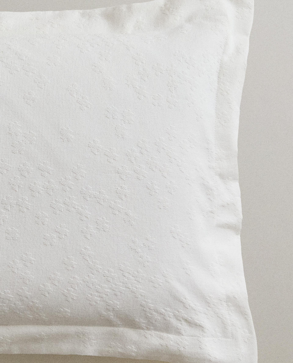 Zara Home наволочка декоративная из хлопка, зелёный, 50x75 см