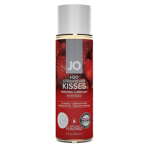 Лубрикант на водной основе с ароматом клубники System JO Flavored Strawberry Kiss 60мл