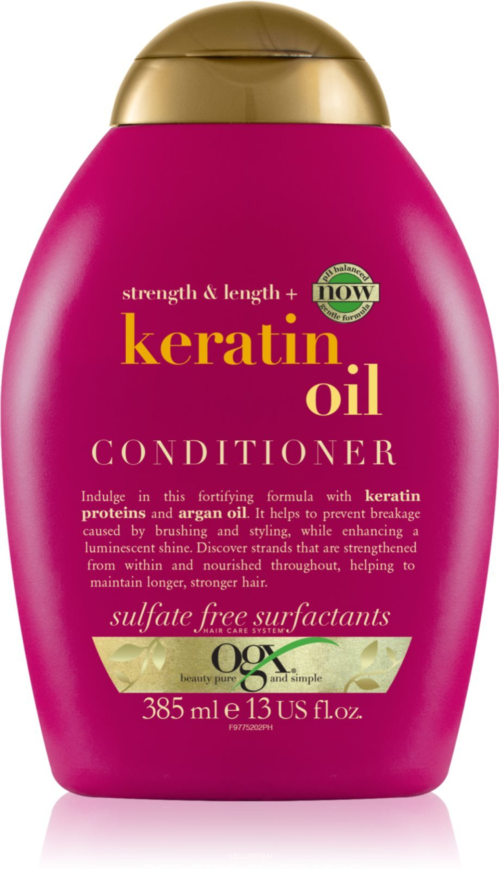 OGX Keratin Oil - укрепляющий кондиционер с кератином и аргановым маслом /   385  ml  / GTIN 022796977526