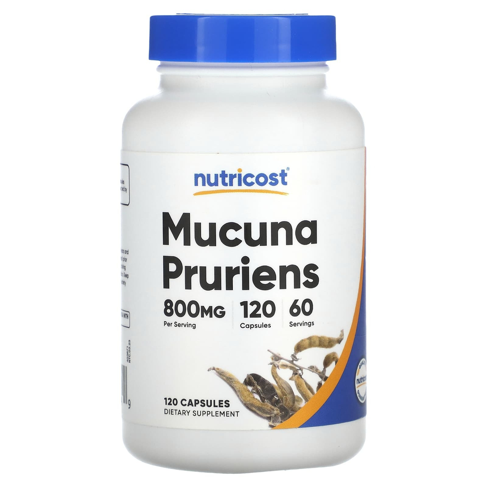 Nutricost, Mucuna Pruriens, 120 капсул (400 мг на капсулу)