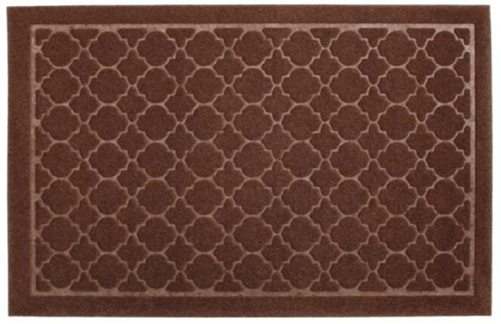 Коврик влаговпитывающий Орнамент коричневый