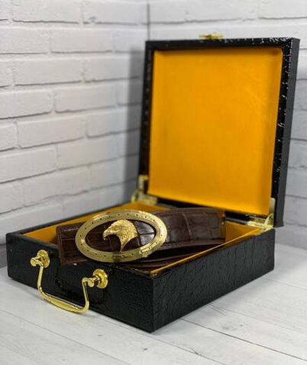 Ремень Stefano Ricci из кожи крокодила