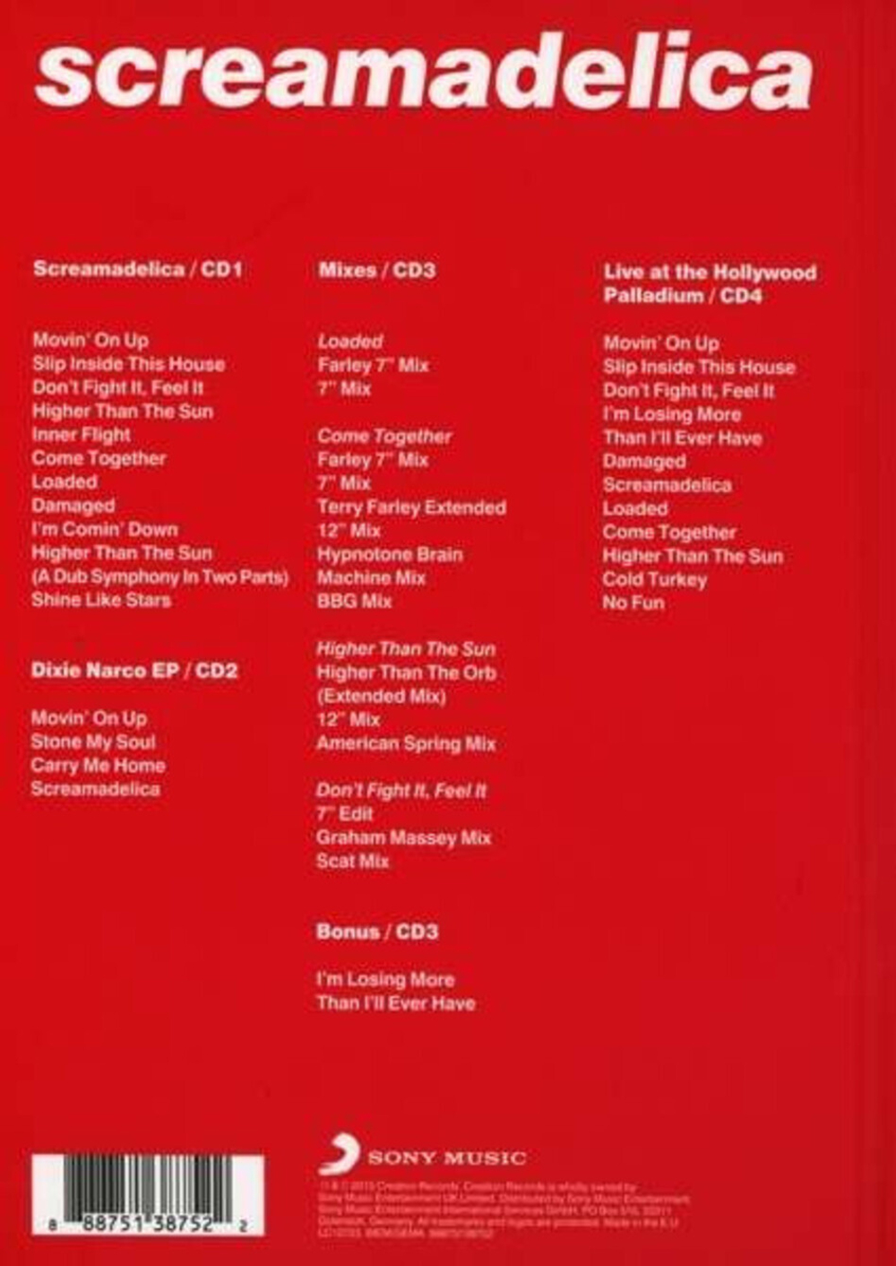 Primal Scream / Screamadelica (4CD)