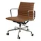 Офисное кресло Eames Ribbed EA 117 коричневая кожа