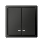 Выключатель 2-кл. ArtGallery (сх. 5а) 10AX с подсветкой механизм базальт SE GAL001453