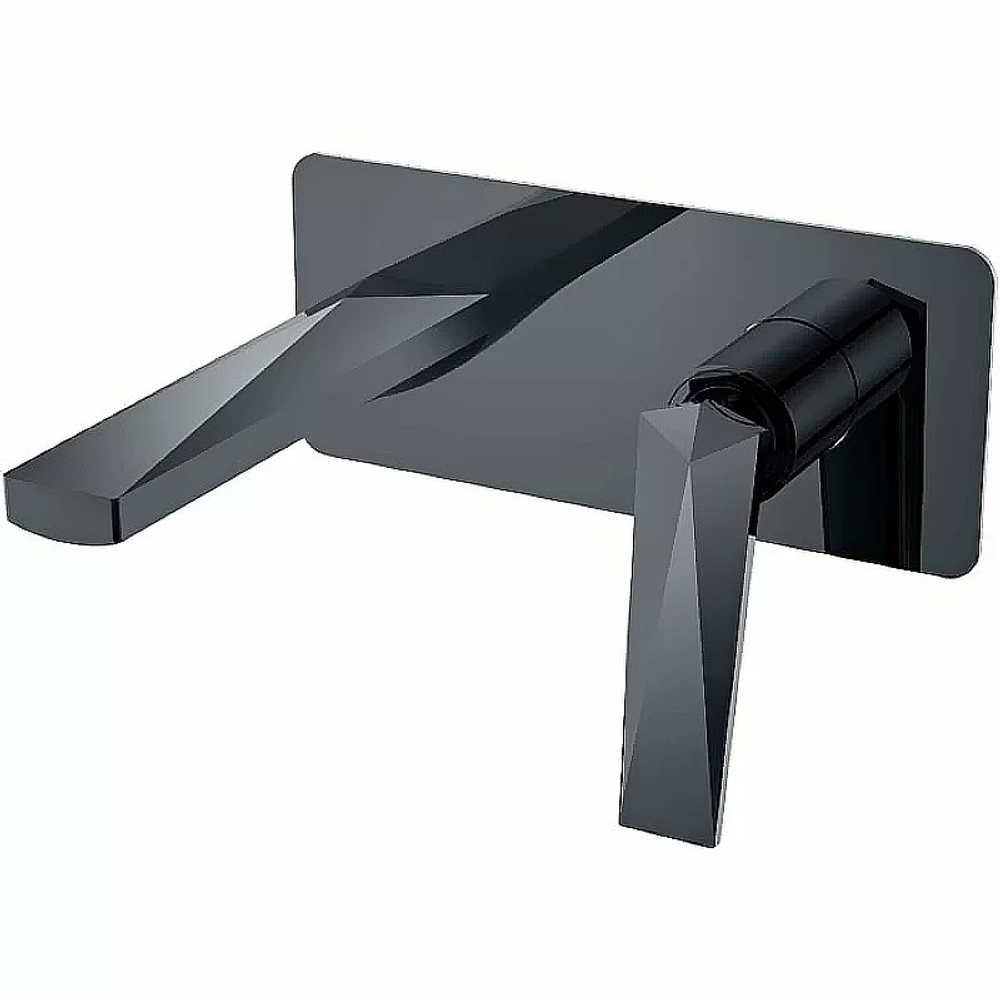 Смеситель для раковины Boheme Venturo 375-SGM сталь глянец