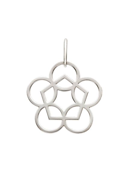 Подвеска Таттва Воды Апас из серебра, вид спереди