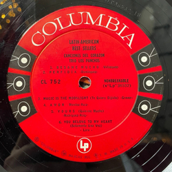 Винтажная виниловая пластинка LP Trio Los Panchos Canciones Del Corazon (USA 1955)