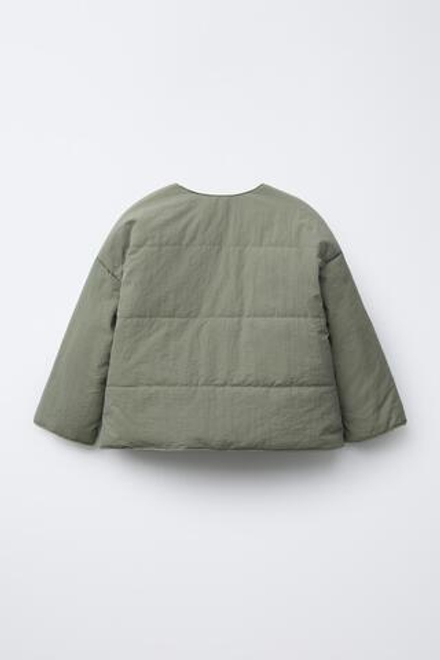 ZARA КУРТКА ИЗ НЕПРОМОКАЕМОЙ ТКАНИ, МЯТНЫЙ