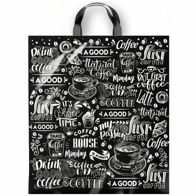 Пакет 38*42+6см 40мкм с петлевой ручкой "Мокка" (25шт)