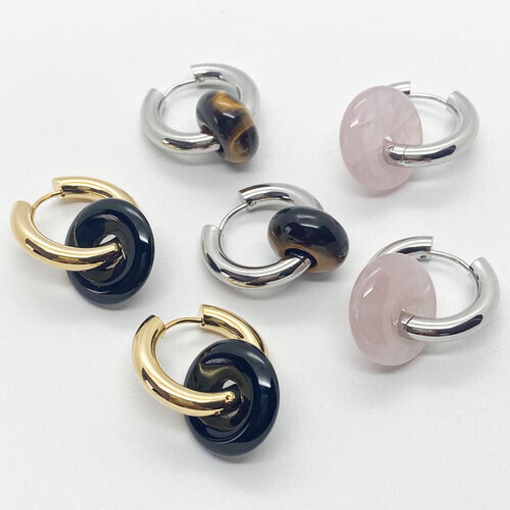 Швензы-кольца, позолота, размер 22*4 мм, цена за пару