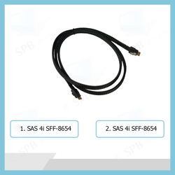 Кабель SLIMLINE SAS 4i SFF-8654 - SLIMLINE SAS 4i SFF-8654 1.0 м